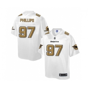 nike nfl jerseys miami dolphins #97 phillips Pro Line White[game]