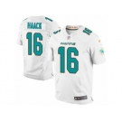 Men Nike Miami Dolphins #16 Matt Haack Elite White NFL Jersey