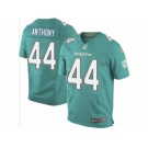 Men Nike Miami Dolphins #44 Stephone Anthony Elite Aqua Green Team Color NFL Jersey