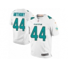 Men Nike Miami Dolphins #44 Stephone Anthony Elite White NFL Jersey