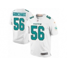 Men Nike Miami Dolphins #56 Davon Godchaux Elite White NFL Jersey