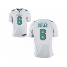 Men Nike Miami Dolphins #6 Jay Cutler Elite White NFL Jersey