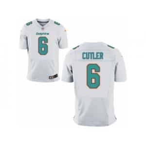 Men Nike Miami Dolphins #6 Jay Cutler Elite White NFL Jersey