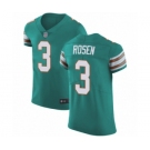 Men's Miami Dolphins #3 Josh Rosen Aqua Green Alternate Vapor Untouchable Elite Player Football Jersey