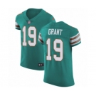 Men's Nike Miami Dolphins #19 Jakeem Grant Aqua Green Alternate Vapor Untouchable Elite Player NFL Jersey