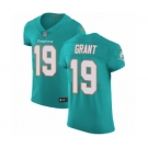 Men's Nike Miami Dolphins #19 Jakeem Grant Aqua Green Team Color Vapor Untouchable Elite Player NFL Jersey