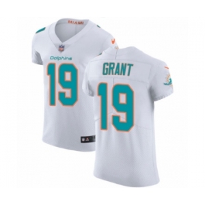 Men's Nike Miami Dolphins #19 Jakeem Grant White Vapor Untouchable Elite Player NFL Jersey