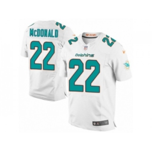 Men's Nike Miami Dolphins #22 T.J. McDonald Elite White NFL Jersey