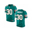 Men's Nike Miami Dolphins #30 Cordrea Tankersley Elite Aqua Green Alternate NFL Jersey