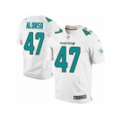 Men's Nike Miami Dolphins #47 Kiko Alonso Elite White NFL Jersey