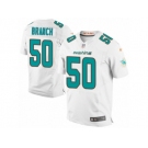 Men's Nike Miami Dolphins #50 Andre Branch Elite White NFL Jersey