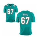 Men's Nike Miami Dolphins #67 Laremy Tunsil Elite Green Team Color NFL Jersey