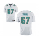 Men's Nike Miami Dolphins #67 Laremy Tunsil Elite White NFL Jersey