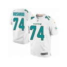 Men's Nike Miami Dolphins #74 Jermon Bushrod Elite White NFL Jersey