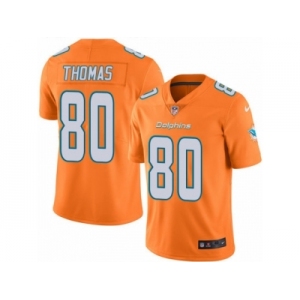 Men's Nike Miami Dolphins #80 Julius Thomas Elite Orange Rush NFL Jersey