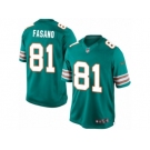 Men's Nike Miami Dolphins #81 Anthony Fasano Limited Aqua Green Alternate NFL Jersey