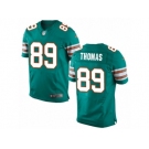 Men's Nike Miami Dolphins #89 Julius Thomas Elite Aqua Green Alternate NFL Jersey