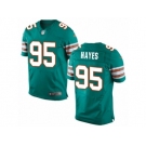 Men's Nike Miami Dolphins #95 William Hayes Elite Aqua Green Alternate NFL Jersey