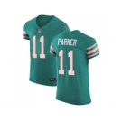 Nike Miami Dolphins #11 DeVante Parker Aqua Green Alternate Men Stitched NFL Vapor Untouchable Elite Jersey