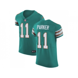 Nike Miami Dolphins #11 DeVante Parker Aqua Green Alternate Men Stitched NFL Vapor Untouchable Elite Jersey