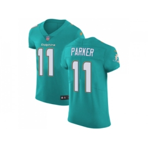 Nike Miami Dolphins #11 DeVante Parker Aqua Green Team Color Men Stitched NFL Vapor Untouchable Elite Jersey
