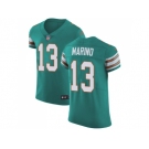 Nike Miami Dolphins #13 Dan Marino Aqua Green Alternate Men Stitched NFL Vapor Untouchable Elite Jersey