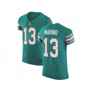 Nike Miami Dolphins #13 Dan Marino Aqua Green Alternate Men Stitched NFL Vapor Untouchable Elite Jersey