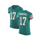 Nike Miami Dolphins #17 Ryan Tannehill Aqua Green Alternate Men Stitched NFL Vapor Untouchable Elite Jersey