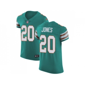 Nike Miami Dolphins #20 Reshad Jones Aqua Green Alternate Men Stitched NFL Vapor Untouchable Elite Jersey