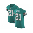 Nike Miami Dolphins #21 Frank Gore Aqua Green Alternate Men Stitched NFL Vapor Untouchable Elite Jersey