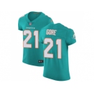 Nike Miami Dolphins #21 Frank Gore Aqua Green Team Color Men Stitched NFL Vapor Untouchable Elite Jersey