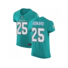 Nike Miami Dolphins #25 Xavien Howard Aqua Green Team Color Men Stitched NFL Vapor Untouchable Elite Jersey