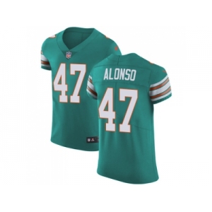 Nike Miami Dolphins #47 Kiko Alonso Aqua Green Alternate Men Stitched NFL Vapor Untouchable Elite Jersey