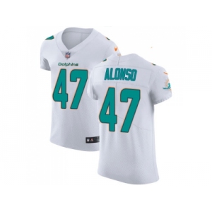 Nike Miami Dolphins #47 Kiko Alonso White Men Stitched NFL Vapor Untouchable Elite Jersey