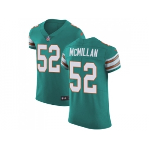 Nike Miami Dolphins #52 Raekwon McMillan Aqua Green Alternate Men Stitched NFL Vapor Untouchable Elite Jersey