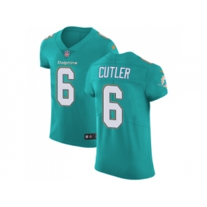 Nike Miami Dolphins #6 Jay Cutler Aqua Green Team Color Men Stitched NFL Vapor Untouchable Elite Jersey