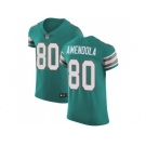 Nike Miami Dolphins #80 Danny Amendola Aqua Green Alternate Men Stitched NFL Vapor Untouchable Elite Jersey