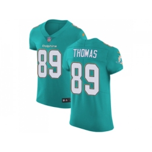 Nike Miami Dolphins #89 Julius Thomas Aqua Green Team Color Men Stitched NFL Vapor Untouchable Elite Jersey