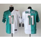 nike nfl jerseys miami dolphins #11 wallace green- white[Elite split]