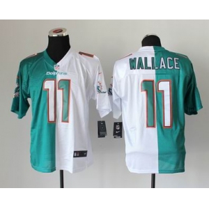 nike nfl jerseys miami dolphins #11 wallace green- white[Elite split]