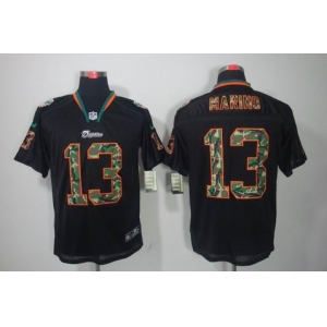 nike nfl jerseys miami dolphins #13 dan marino black[camo fashion Elite]