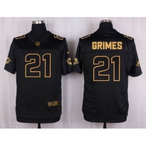 nike nfl jerseys miami dolphins #21 grimes black gold collection[Elite][grimes]