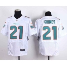 nike nfl jerseys miami dolphins #21 grimes white[Elite][grimes]