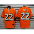 nike nfl jerseys miami dolphins #22 bush orange[Elite]