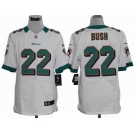 nike nfl jerseys miami dolphins #22 bush white[elite]