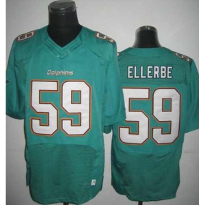 nike nfl jerseys miami dolphins #59 ellerbe green[Elite]