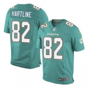 nike nfl jerseys miami dolphins #82 hartline green[Elite]