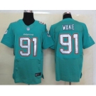 nike nfl jerseys miami dolphins #91 wake green[new Elite]