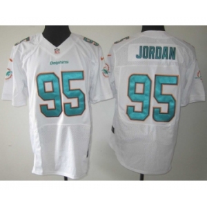 nike nfl jerseys miami dolphins #95 jordan white[Elite]