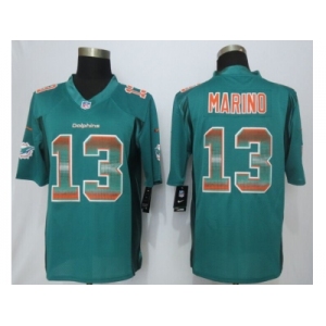 2015 new nike miami dolphins #13 marino green strobe jerseys[limited]